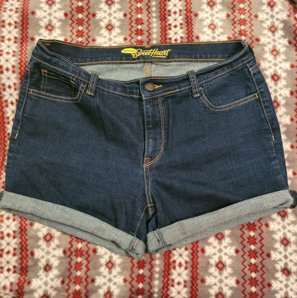 **bundle of 2** Old Navy Womens Size 8 Jean Denim Shorts - Picture 6 of 10